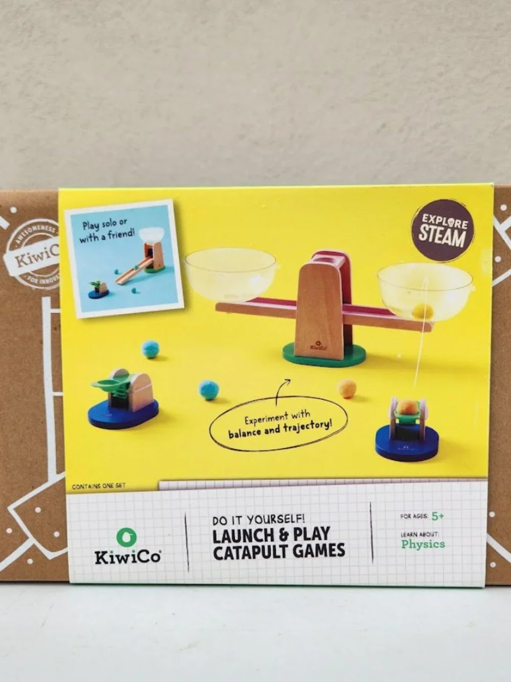 NEW KiwiCo Launch & Play Catapult Games STEM Science Kit Set Physics Launcher Ki